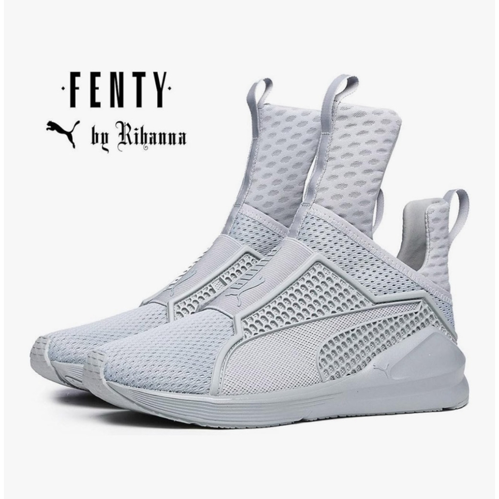 NWT Women's Fenty X Puma Rihanna Trainer Quarry Grey size US 6.5